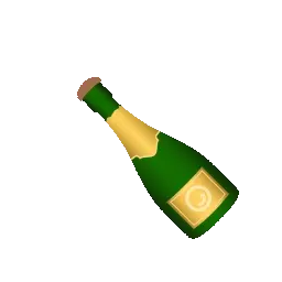 bottle with popping cork